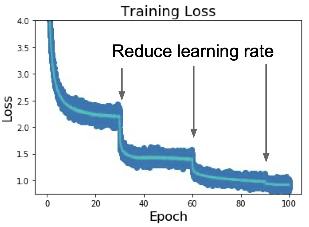 resnet learning rate decay