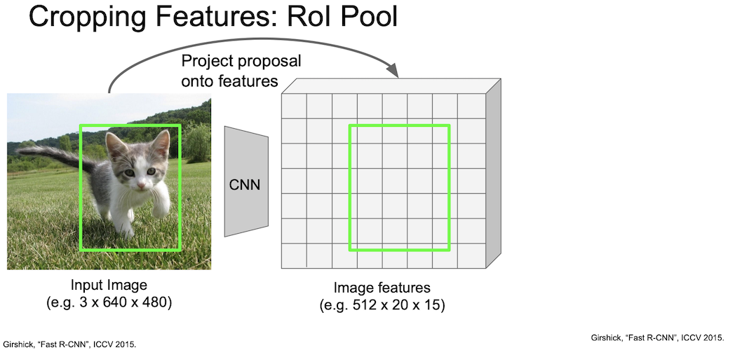 cropping features roi pool