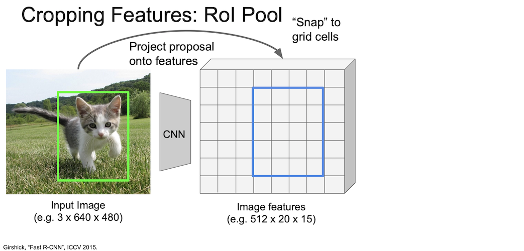 cropping features roi pool