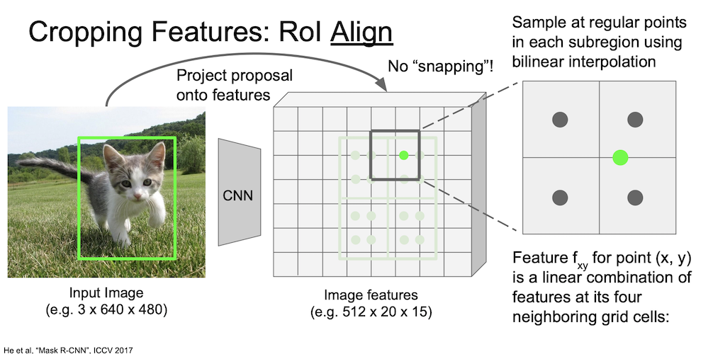 cropping features roi align