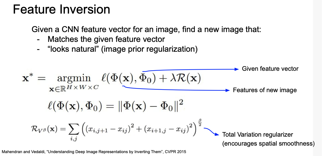 feature inversion