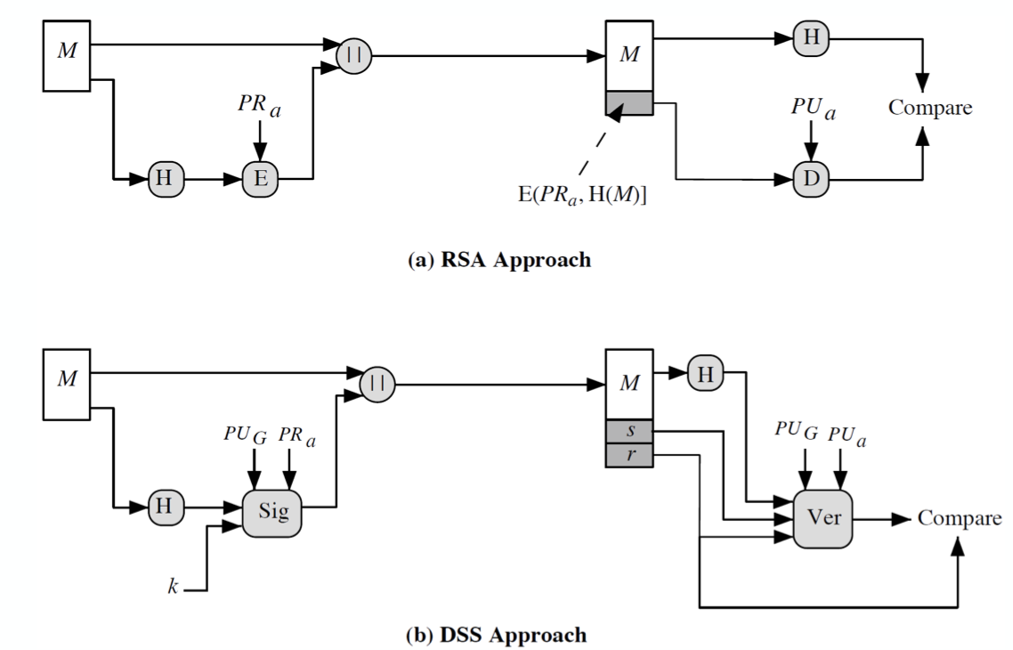 dss rsa signatures